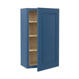 Home Decorators Collection Grayson 18 in. W x 12 in. D x 36 in. H Assembled Plywood Wall Kitchen Cabinet in Mythic Blue with Soft Close