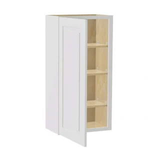 Home Decorators Collection Grayson 18 in. W x 12 in. D x 36 in. H Assembled Plywood Wall Kitchen Cabinet in Pacific White with Soft Close