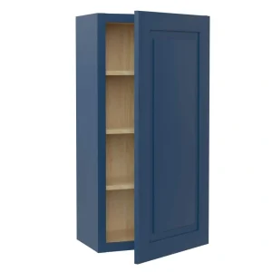 Home Decorators Collection Grayson 18 in. W x 12 in. D x 42 in. H Assembled Plywood Wall Kitchen Cabinet in Mythic Blue with Soft Close