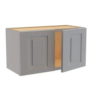 Home Decorators Collection Grayson 24 in. W x 24 in. D x 15 in. H Assembled Plywood Wall Bridge Kitchen Cabinet in Pearl Gray with Soft Close