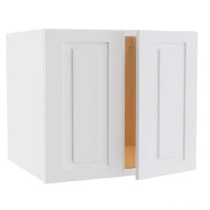 Home Decorators Collection Grayson 24 in. W x 24 in. D x 24 in. H Assembled Plywood Wall Bridge Kitchen Cabinet in Pacific White with Soft Close