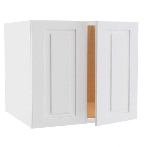 Home Decorators Collection Grayson 24 in. W x 24 in. D x 24 in. H Assembled Plywood Wall Bridge Kitchen Cabinet in Pacific White with Soft Close