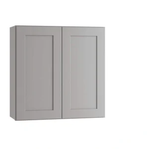 Home Decorators Collection Newport Pearl Gray Painted Plywood Shaker Assembled Wall Kitchen Cabinet Soft Close 30 in. W x 12 in. D x 30 in. H