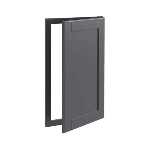 Home Decorators Collection Washington 16 in. W x 1 in. D x 30 in. H Assembled Plywood Sink Base Kitchen Cabinet in Valiant Onyx with Soft Close