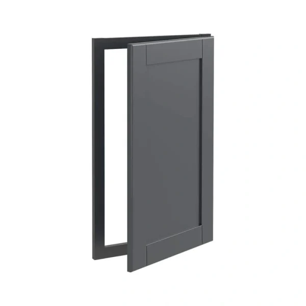 Home Decorators Collection Washington 16 in. W x 1 in. D x 30 in. H Assembled Plywood Sink Base Kitchen Cabinet in Valiant Onyx with Soft Close