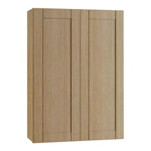 Home Decorators Collection Washington 30 in. W x 12 in. D x 42 in. H Assembled Plywood Wall Kitchen Cabinet in Vanguard Oak with Soft Close
