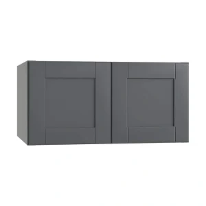 Home Decorators Collection Washington 33 in. W x 24 in. D x 24 in. H Assembled Plywood Wall Kitchen Cabinet in Valiant Onyx with Soft Close Doors T726929377