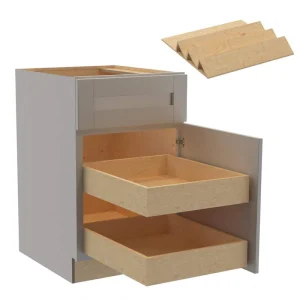 Home Decorators Collection Washington Veiled Gray Plywood Shaker Assembled Base Kitchen Cabinet Rt 2ROT ST21 W in. 24 D in. 34.5 in. H