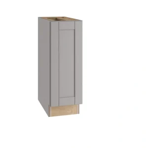 Home Decorators Collection Washington Veiled Gray Plywood Shaker Assembled Base Kitchen Cabinet Soft Close Left 9 in W x 24 in D x 34.5 in H
