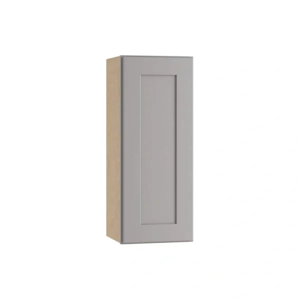 Home Decorators Collection Washington Veiled Gray Plywood Shaker Assembled Wall Kitchen Cabinet Soft Close 15 in W x 12 in D x 30 in H