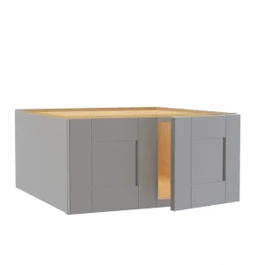 Home Decorators Collection Washington Veiled Gray Plywood Shaker Assembled Wall Kitchen Cabinet Soft Close 27 W in. 12 D in. 18 in. H T726927865