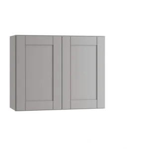 Home Decorators Collection Washington Veiled Gray Plywood Shaker Assembled Wall Kitchen Cabinet Soft Close 30 in W x 12 in D x 24 in H