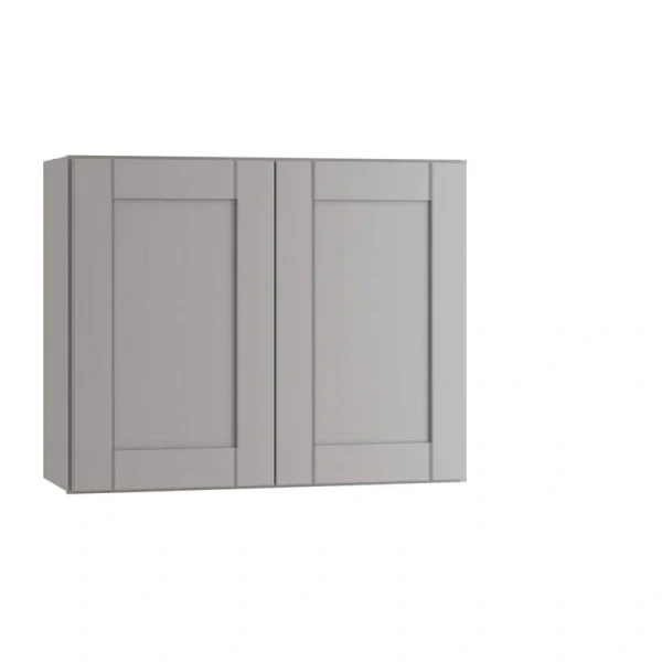 Home Decorators Collection Washington Veiled Gray Plywood Shaker Assembled Wall Kitchen Cabinet Soft Close 30 in W x 12 in D x 24 in H