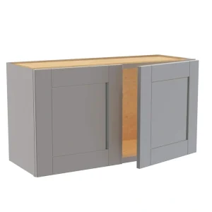 Home Decorators Collection Washington Veiled Gray Plywood Shaker Assembled Wall Kitchen Cabinet Soft Close 33 W in. 12 D in. 18 in. H