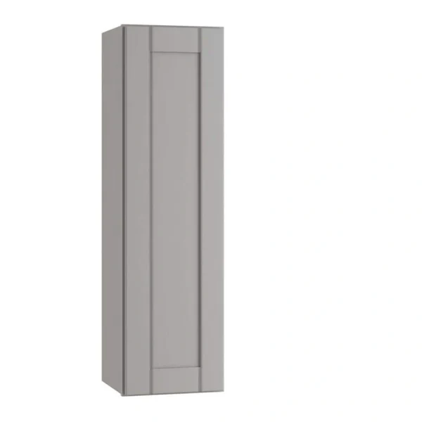 Home Decorators Collection Washington Veiled Gray Plywood Shaker Assembled Wall Kitchen Cabinet Soft Close Left 12 in W x 12 in D x 42 in H