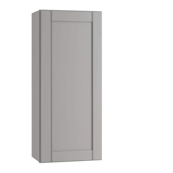 Home Decorators Collection Washington Veiled Gray Plywood Shaker Assembled Wall Kitchen Cabinet Soft Close Left 18 in W x 12 in D x 42 in H