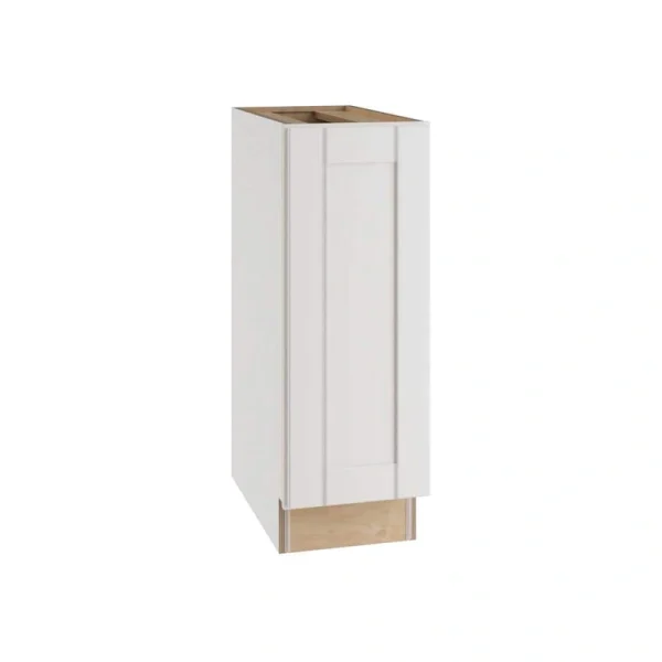 Home Decorators Collection Washington Vesper White Plywood Shaker Assembled Base Kitchen Cabinet Soft Close Left 15 in W x 24 in D x 34.5 in H T726932553