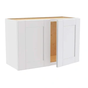Home Decorators Collection Washington Vesper White Plywood Shaker Stock Assembled Wall Kitchen Cabinet 12 in. x 18 in. x 27 in. Soft Close