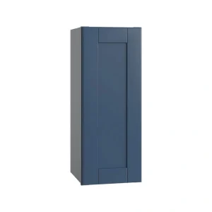Home Decorators Collection Washington Vessel Blue Plywood Shaker Assembled Wall Kitchen Cabinet Soft Close Left 15 in W x 12 in D x 30 in H