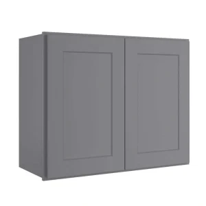 HOMEIBRO Ready To Assemble Shaker Wall Kitchen 2 Door Stock Storage Cabinet kitchen cabinet (30 in. W x 24 in. H x 12 in. D)