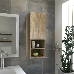 HomeRoots 32 Modern Light Oak Medicine Cabinet