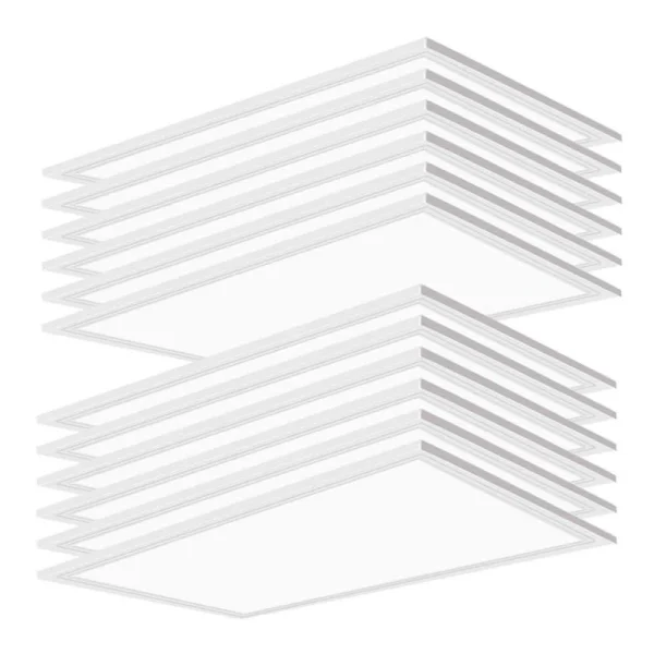 Honbei 12 Pack 2 ft. x 4 ft.7800 Lumens Integrated LED Panel Light, 5000K 2×4 LED Light Fixture 0/10-Volt Dimmable ETL Listed