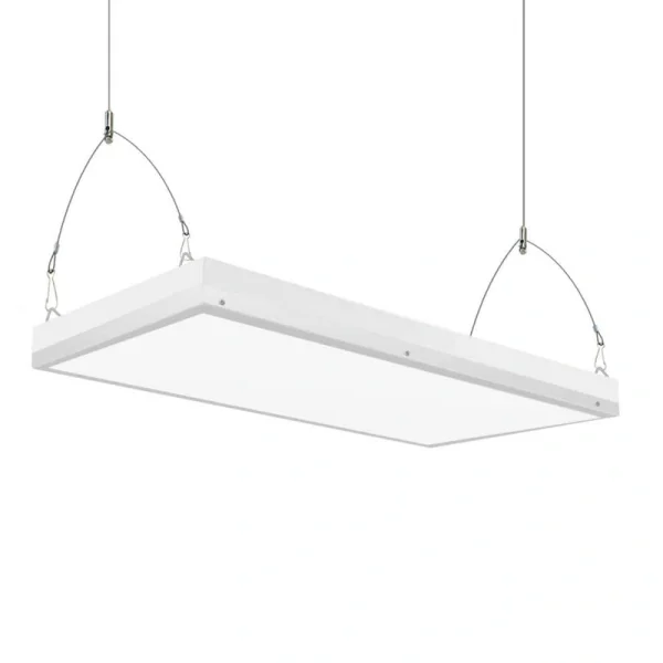 Honbei 2 ft. 500-Watt Equivalent Integrated LED White High Bay Light, 16000Lumens Industrial Workshop Linear Hanging Light