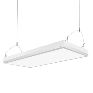 Honbei 2 ft. 500-Watt Equivalent Integrated LED White Linear High Bay Light,110-277-Volt 5000K Commercial Lighting for Workshop