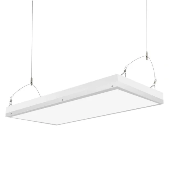 Honbei 2 ft. 500-Watt Equivalent Integrated LED White Linear High Bay Light,110-277-Volt 5000KHanging Light Workshop ETL Listed