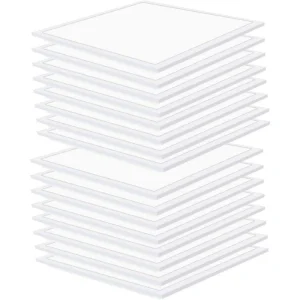 Honbei 2 ft. x 2 ft. 5800 Lumens Integrated LED Panel Light,5000K 0-10V Dimmable 2×2 LED Panel Lighting for Kitchen,16 Pack