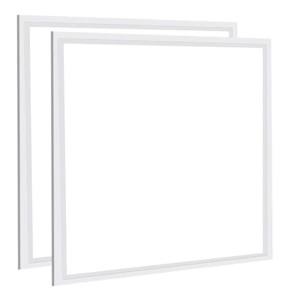 Honbei 2 ft. x 2 ft. 5800 Lumens Integrated LED Panel Light 5000K Recesed Edge-Lit 2X2 ft LED Troffer Flat Panel Light (2-Pack)