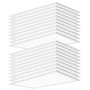 Honbei 2 ft. x 4 ft. 7800 Lumens Integrated LED Panel Light 5000K 2 x 4 LED Drop Ceiling Light Fixture, ETL Listed (20-Pack)