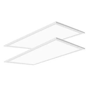 Honbei 2 ft. x 4 ft. 7800 Lumens Integrated LED Panel Light, 5000K LED Light Fixture ETL Listed Recessed EdgeLit Light (2-Pack)