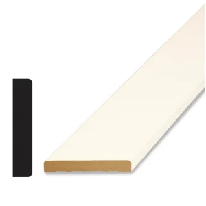 HOUSE OF FARA 11/16 in. D x 3-1/2 in. W x 96 in. L MDF Primed White Casing Moulding
