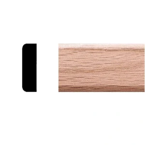 HOUSE OF FARA 3/8 in. x 1-1/4 in. x 7 ft. Oak Stop/Mullian Moulding