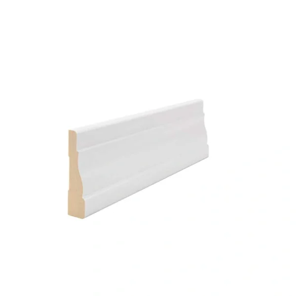 HOUSE OF FARA WM 356 9/16 in. D x 2-1/4 in. W x 84 in. L Prefinished White Wood Finger-Joined Casing Moulding