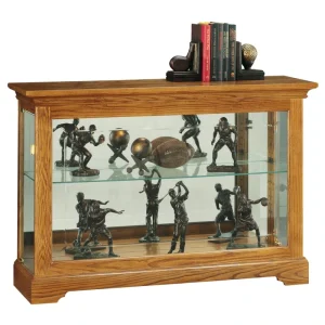 Howard Miller Contemporary/Modern Golden Oak Wood Oak Curio Cabinet