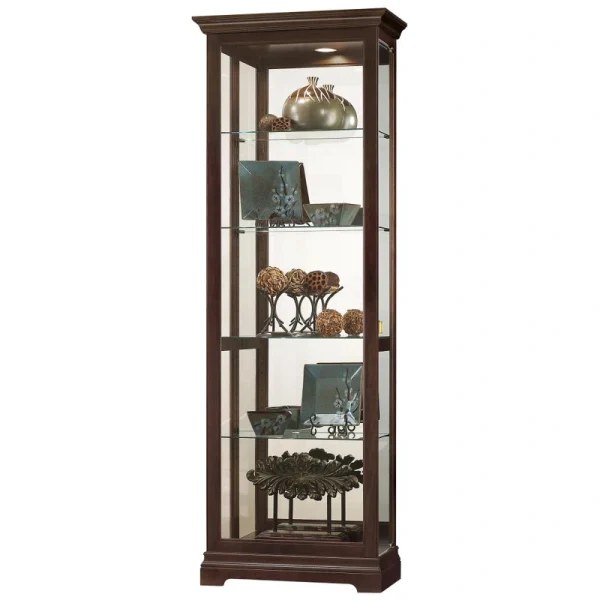 Howard Miller Curio cabinet Traditional Espresso Wood Curio Cabinet
