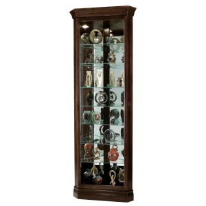 Howard Miller Traditional Espresso Wood Curio Cabinet