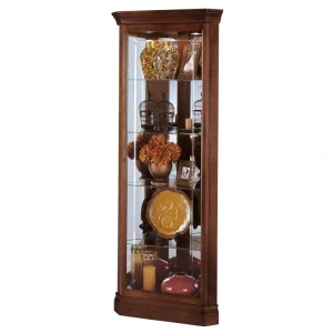 Howard Miller Traditional Windsor Cherry Wood Cherry Curio Cabinet T726922683