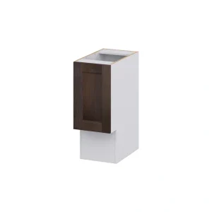 Hugo&Borg 12-in W x 34.5-in H x 21-in D Wood Base Fully Assembled Cabinet (Recessed Panel Shaker Door Style)