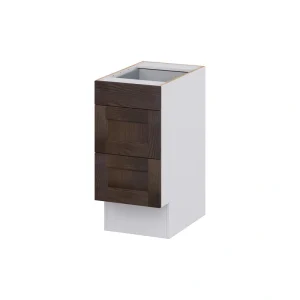 Hugo&Borg 15-in W x 32.5-in H x 24-in D Wood 3-Drawer Base Fully Assembled Cabinet (Recessed Panel Style)