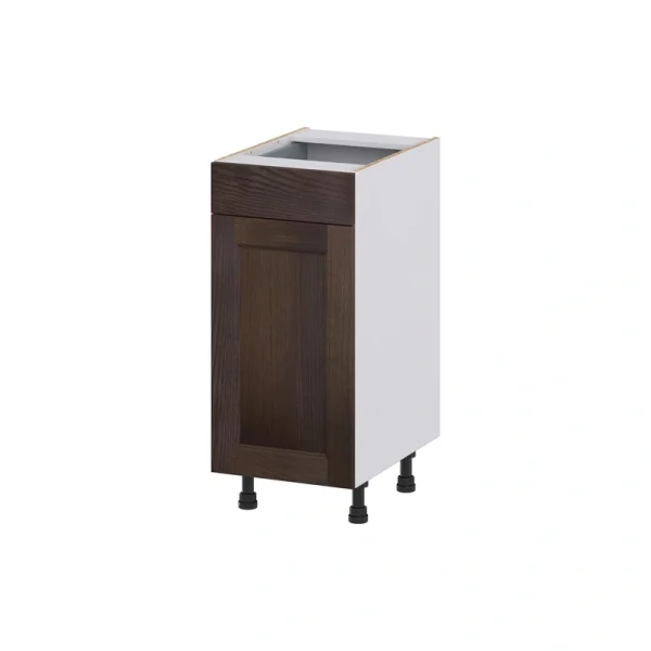 Hugo&Borg 15-in W x 34.5-in H x 21-in D Wood 1-Drawer Base Fully Assembled Cabinet (Recessed Panel Shaker Style)