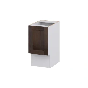Hugo&Borg 15-in W x 34.5-in H x 21-in D Wood Base Fully Assembled Cabinet (Recessed Panel Shaker Door Style)