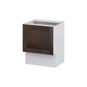 Hugo&Borg 24-in W x 34.5-in H x 21-in D Wood Base Fully Assembled Cabinet (Recessed Panel Shaker Door Style)