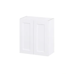 Hugo&Borg 27-in W x 30-in H x 14-in D Warm White Wall Fully Assembled Cabinet (Recessed Panel Shaker Door Style)