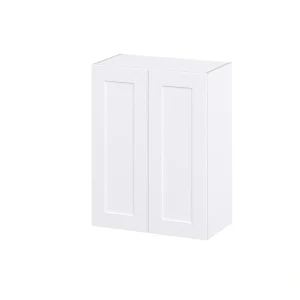 Hugo&Borg 27-in W x 35-in H x 14-in D Warm White Wall Fully Assembled Cabinet (Recessed Panel Shaker Door Style)