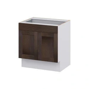 Hugo&Borg 30-in W x 32.5-in H x 24-in D Wood 1-Drawer Base Fully Assembled Cabinet (Recessed Panel Shaker Style)