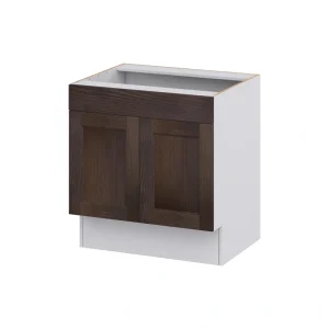 Hugo&Borg 30-in W x 32.5-in H x 24-in D Wood Base Fully Assembled Cabinet (Recessed Panel Shaker Door Style)