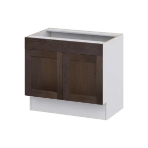Hugo&Borg 36-in W x 32.5-in H x 24-in D Wood Base Fully Assembled Cabinet (Recessed Panel Shaker Door Style)
